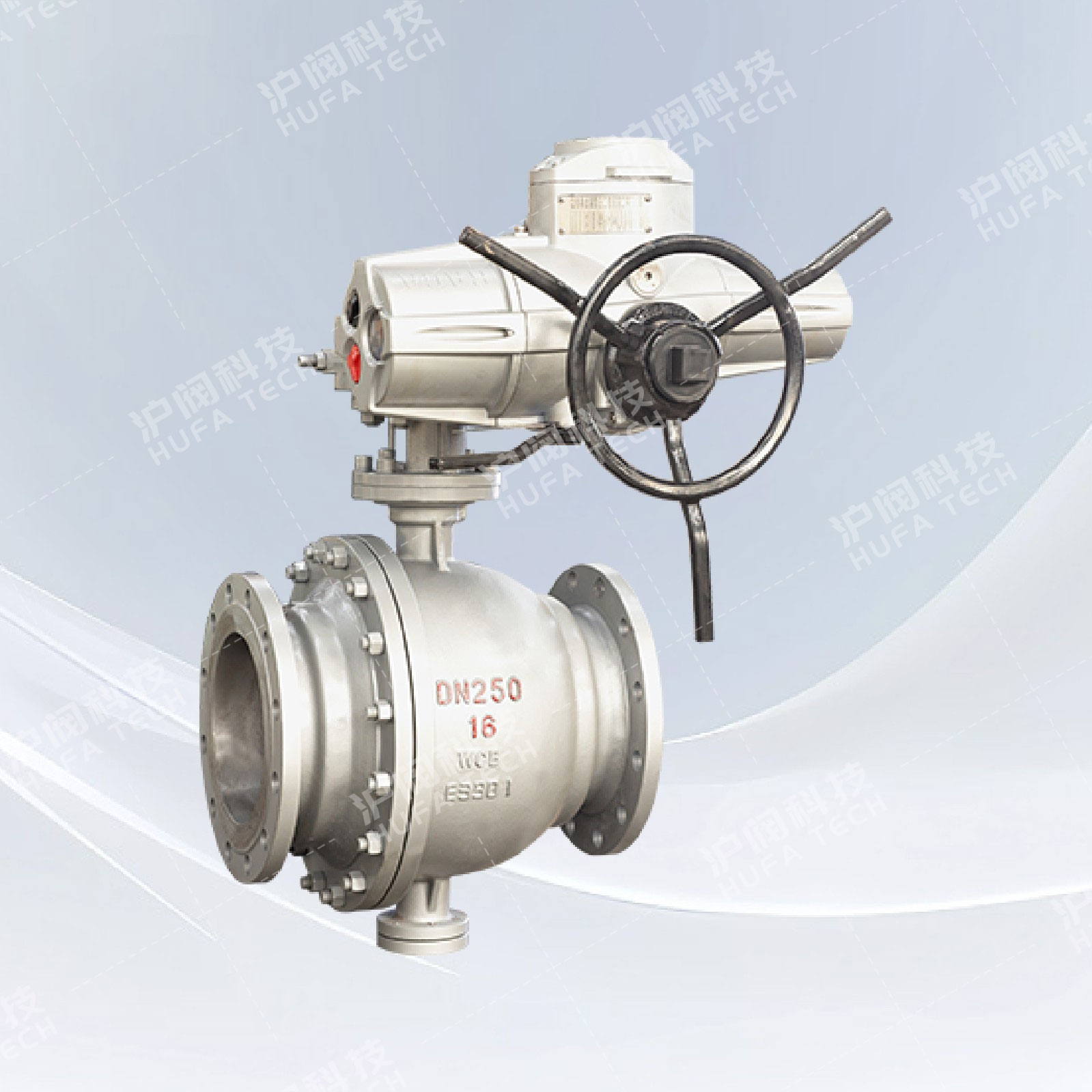 固定式铸钢球阀(电动）