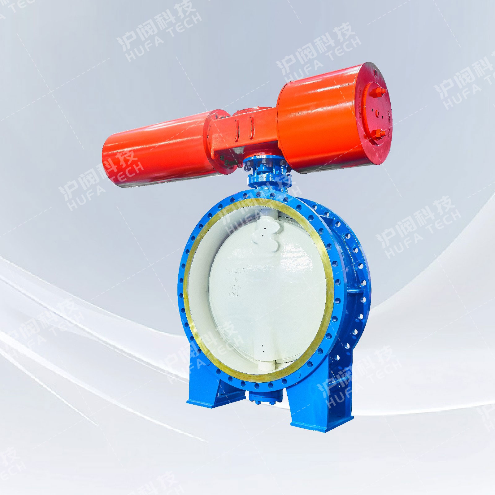 三偏心法兰蝶阀(气动)