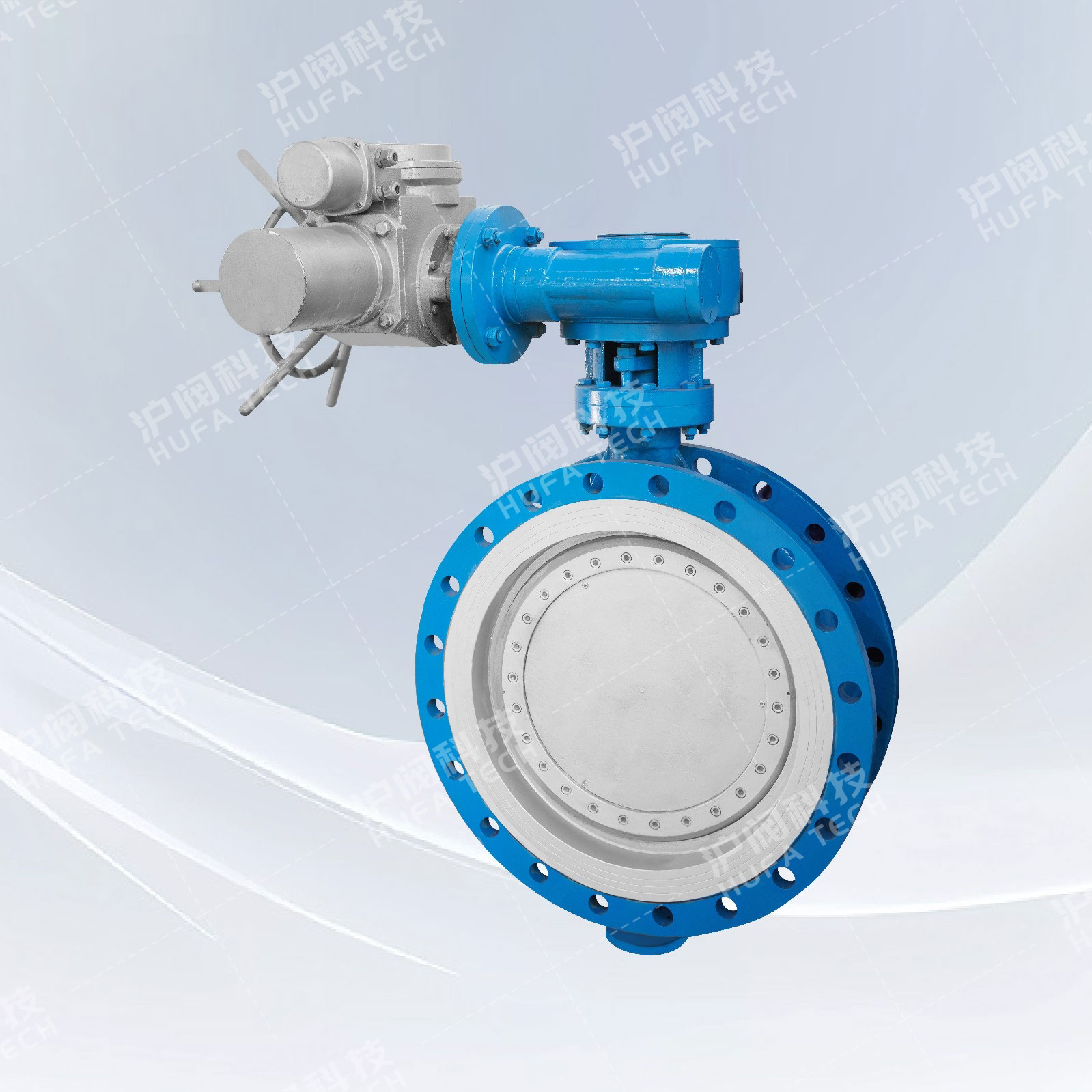 三偏心法兰蝶阀(电动)